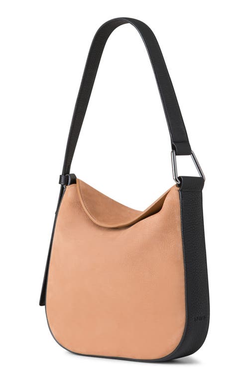 AKRIS AKRIS SMALL ANNA CALFSKIN HOBO BAG