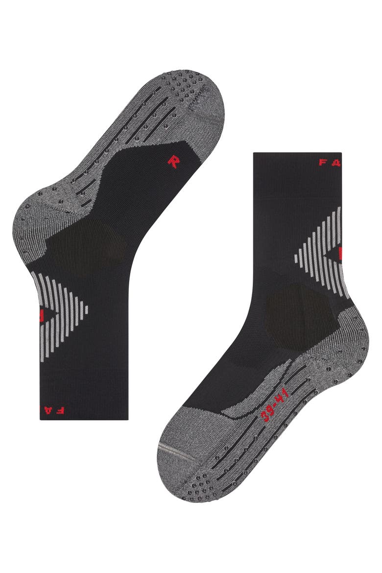 4 Grip Stabilizing Athletic Socks, Alternate, color, Black