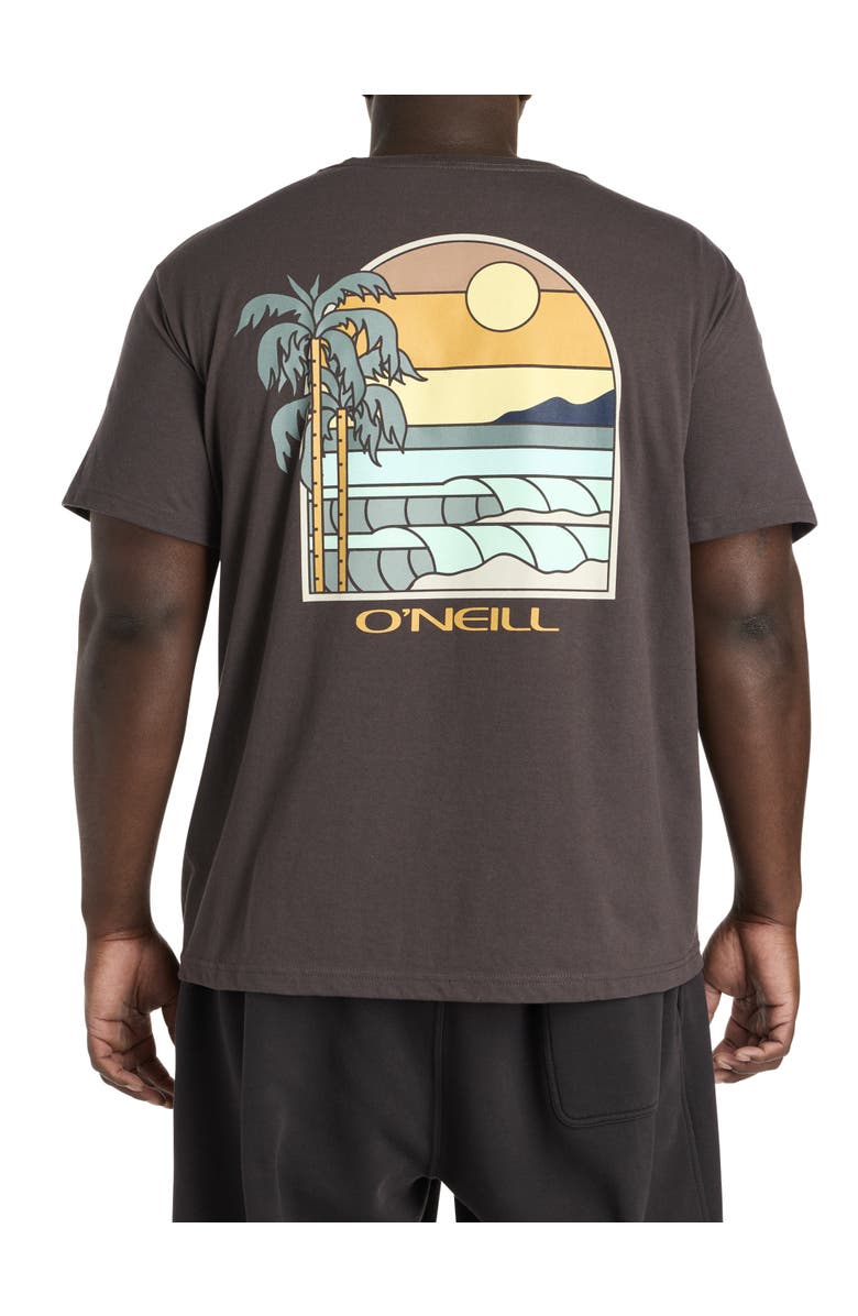 O'Neill Big & Tall Glassy Days Graphic Tee, Main, color, Graphite