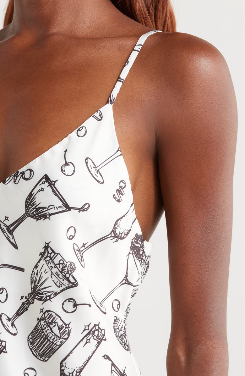 KILO BRAVA Satin Mini Slip, Alternate, color, Winter Cocktails