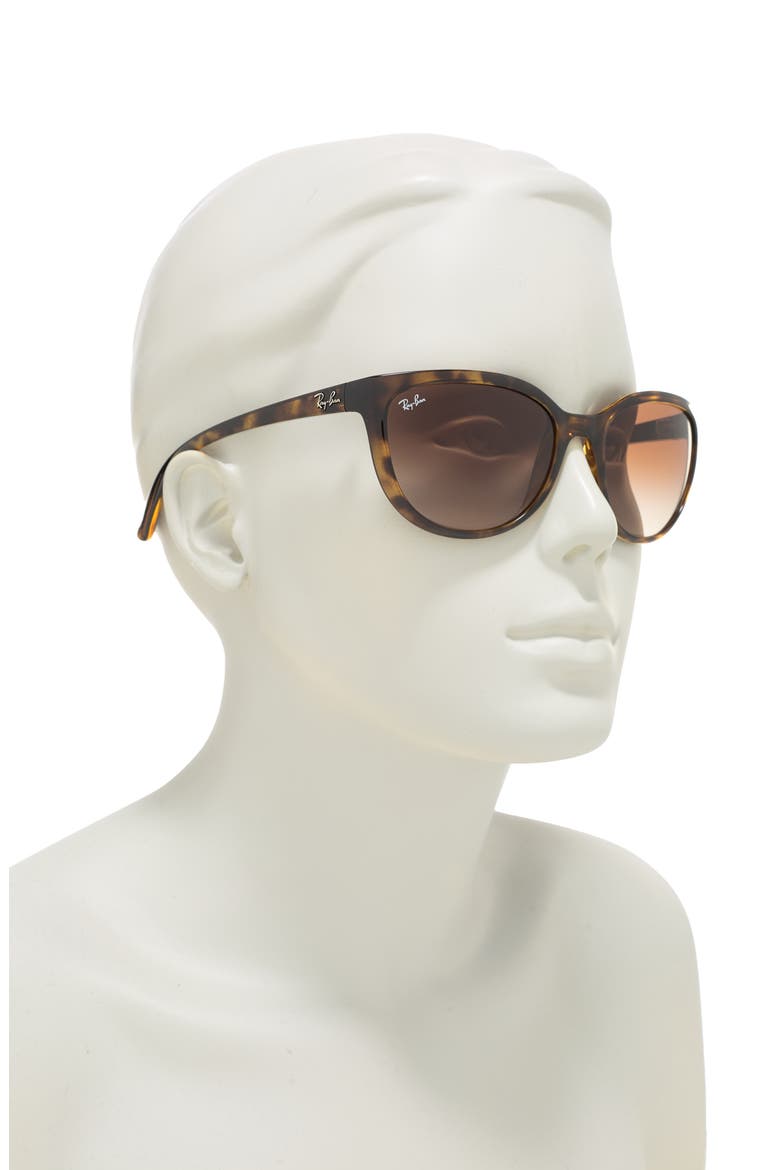 59mm Cat Eye Sunglasses, Alternate, color, LIGHT HAVANA / BROWN GRADIENT