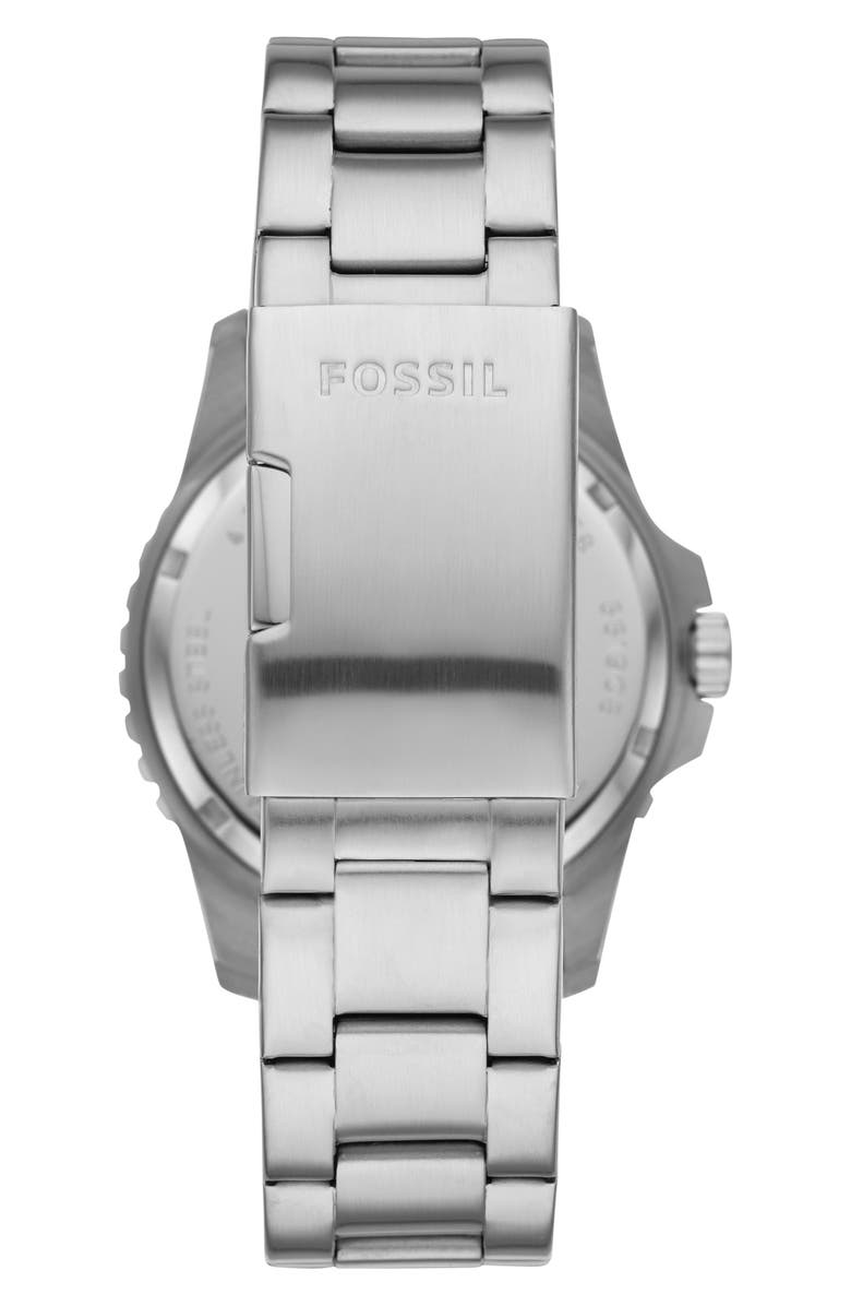 Fossil RD SLV BLUE BRC, Alternate, color,