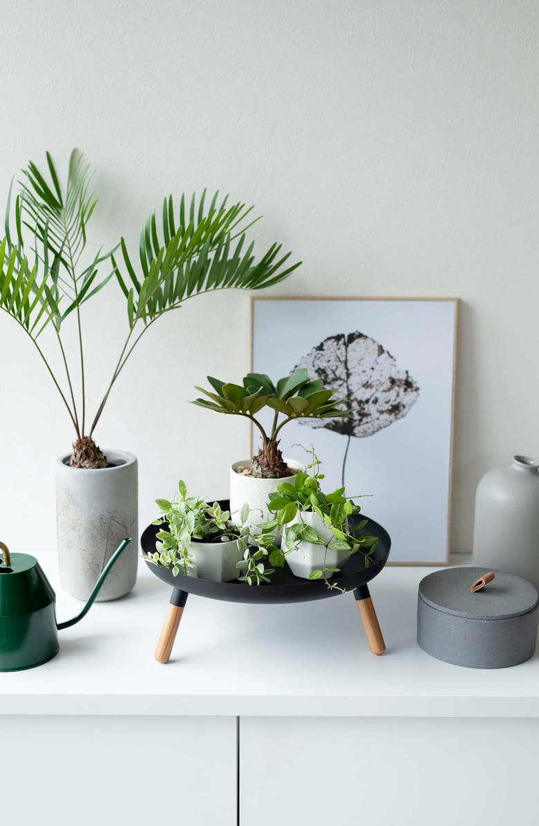 Yamazaki Three-Leg Tray Table, Alternate, color, Black