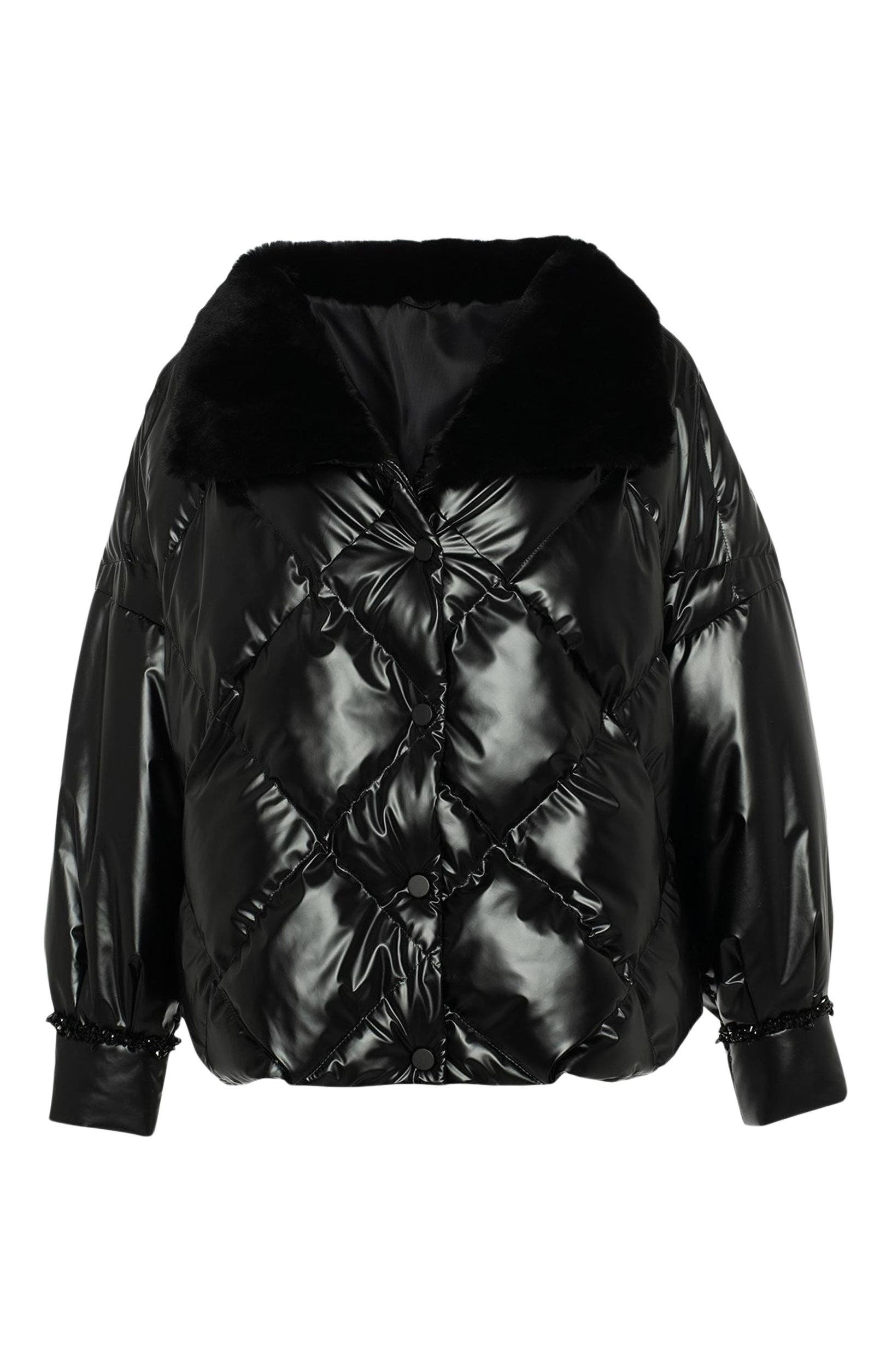 Quilted Jacket With Genuine Shearling - image 2