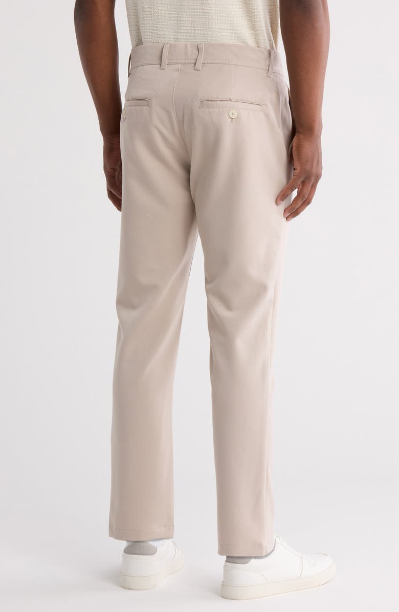 DENIM AND FLOWER City Flat Front Pants, Alternate, color, Sand
