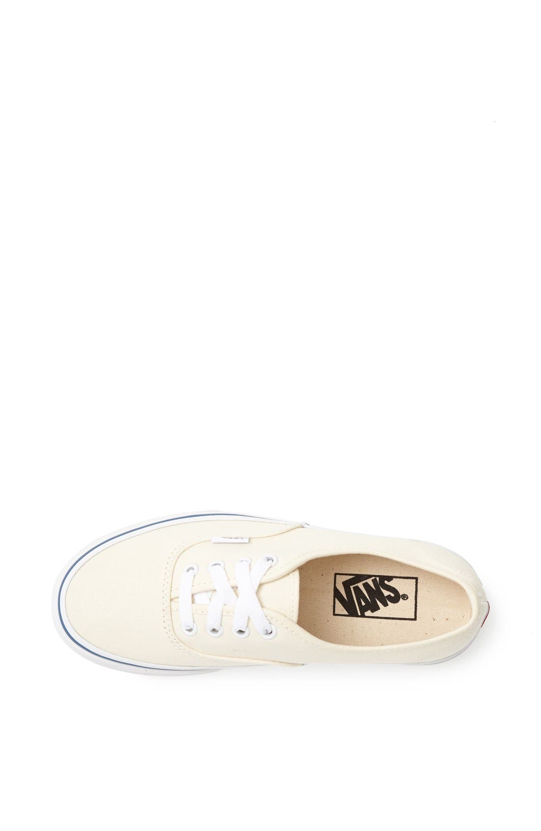 Authentic Sneaker, Alternate, color, WHITE