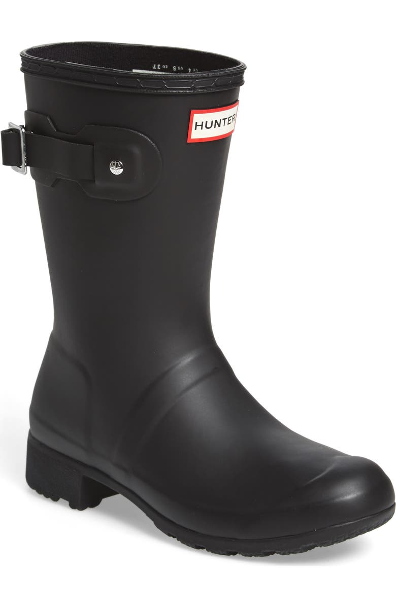 Hunter Original Tour Short Packable Rain Boot, Main, color,