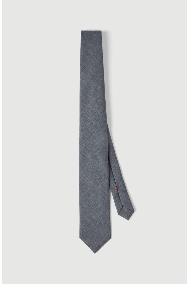 Virgin wool tie, Main, color, Lead