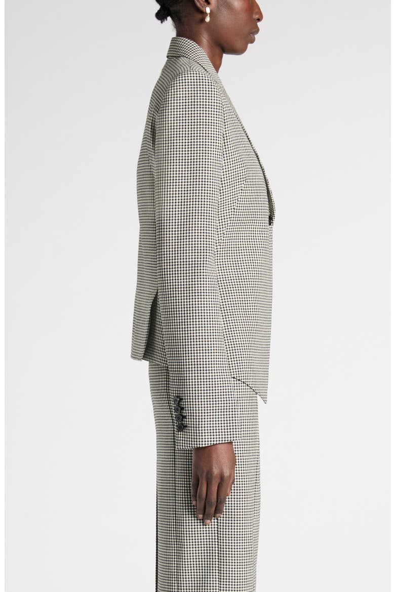 Houndstooth Wool Jacket, Alternate, color, BLACK/IVORY
