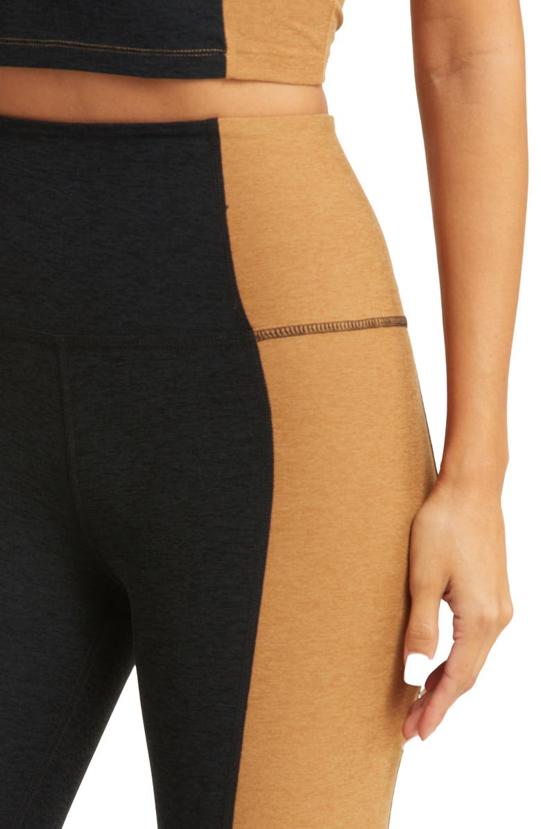 Beyond Yoga Space Dye Colorblock Ankle Leggings, Alternate, color,
