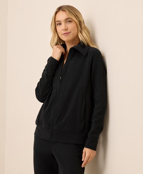 Pact Organic Cotton Cloudknit Zip Jacket In Multi