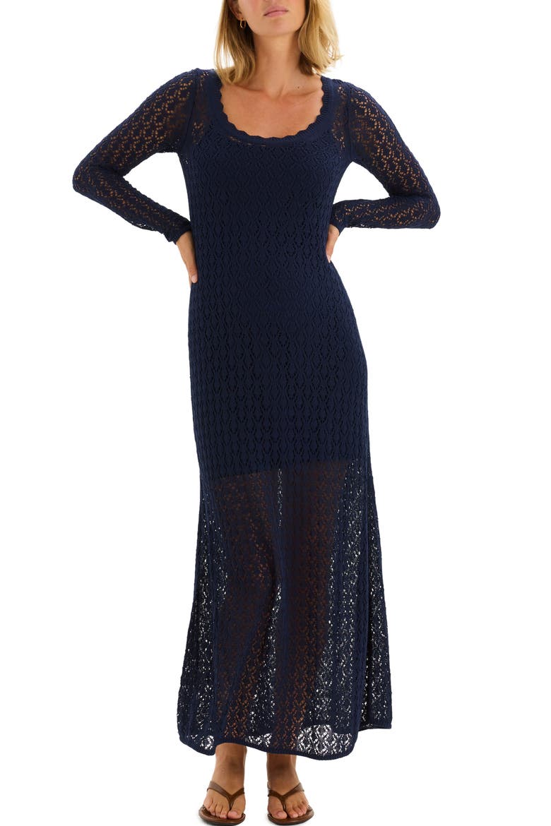 The Carmella Dress, Main, color, Navy