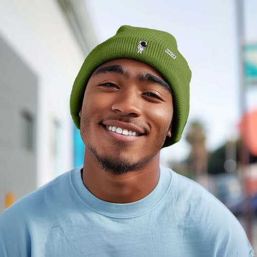 Dalix Astronaut Beanie In Olive