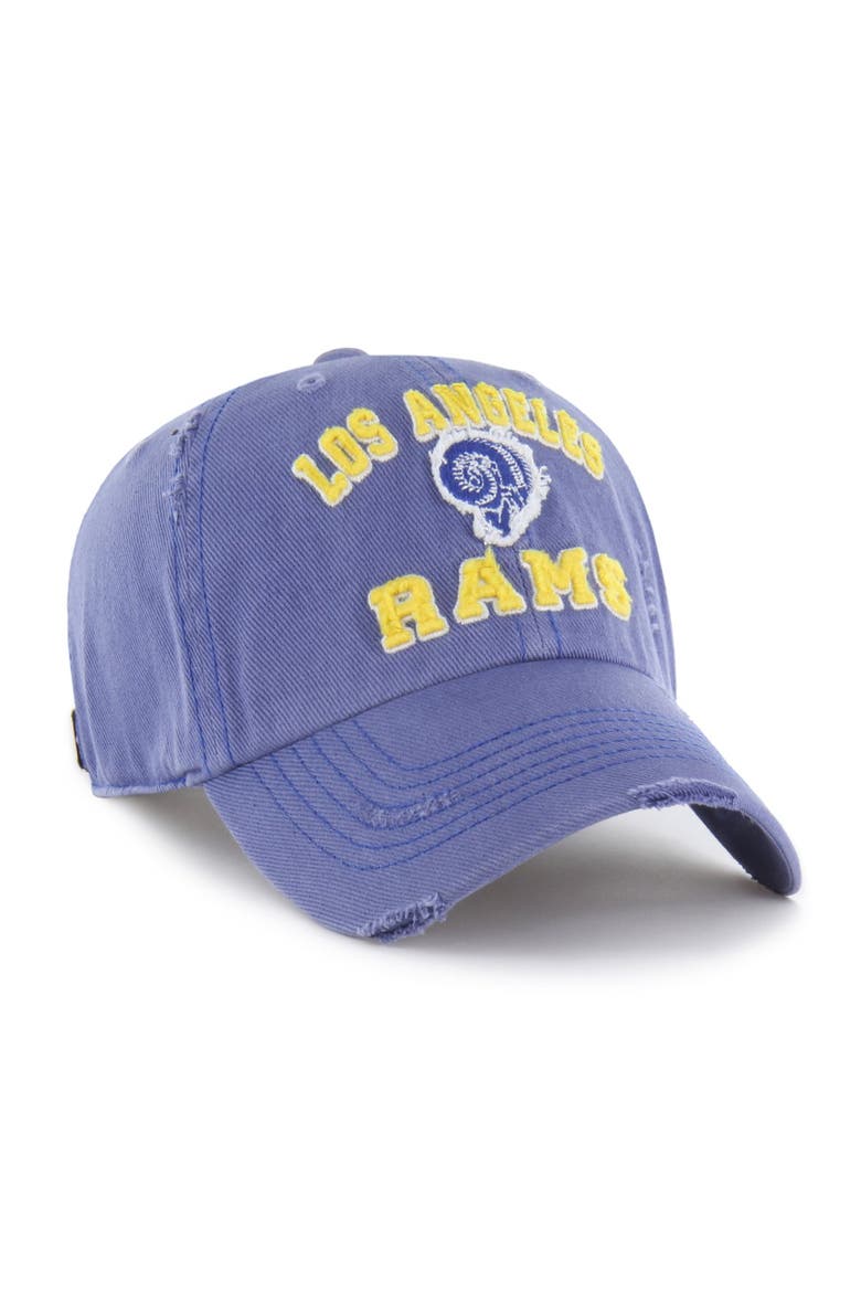 Men's '47  Royal Los Angeles Rams Seymoore Clean Up Adjustable Hat, Alternate, color, Royal