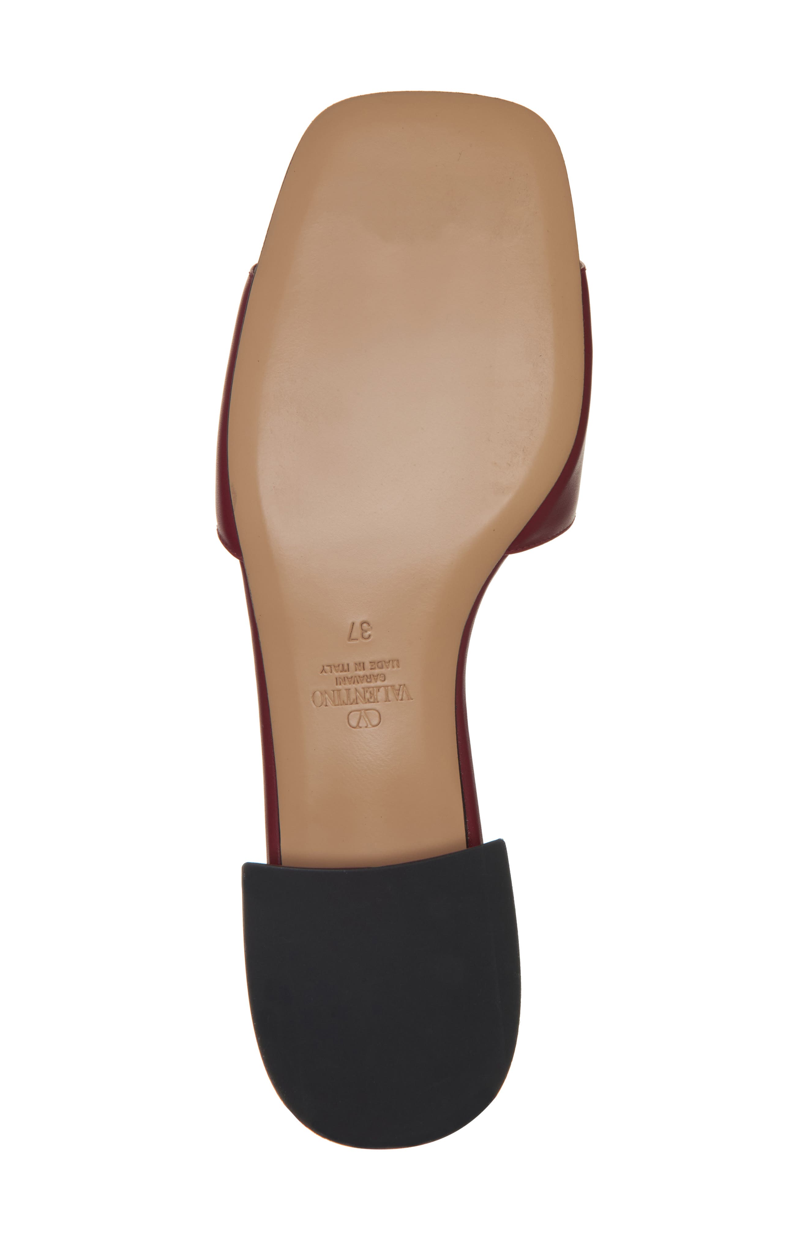 Valentino Garavani VLOGO Signature Slide Sandal, Alternate, color, Brick