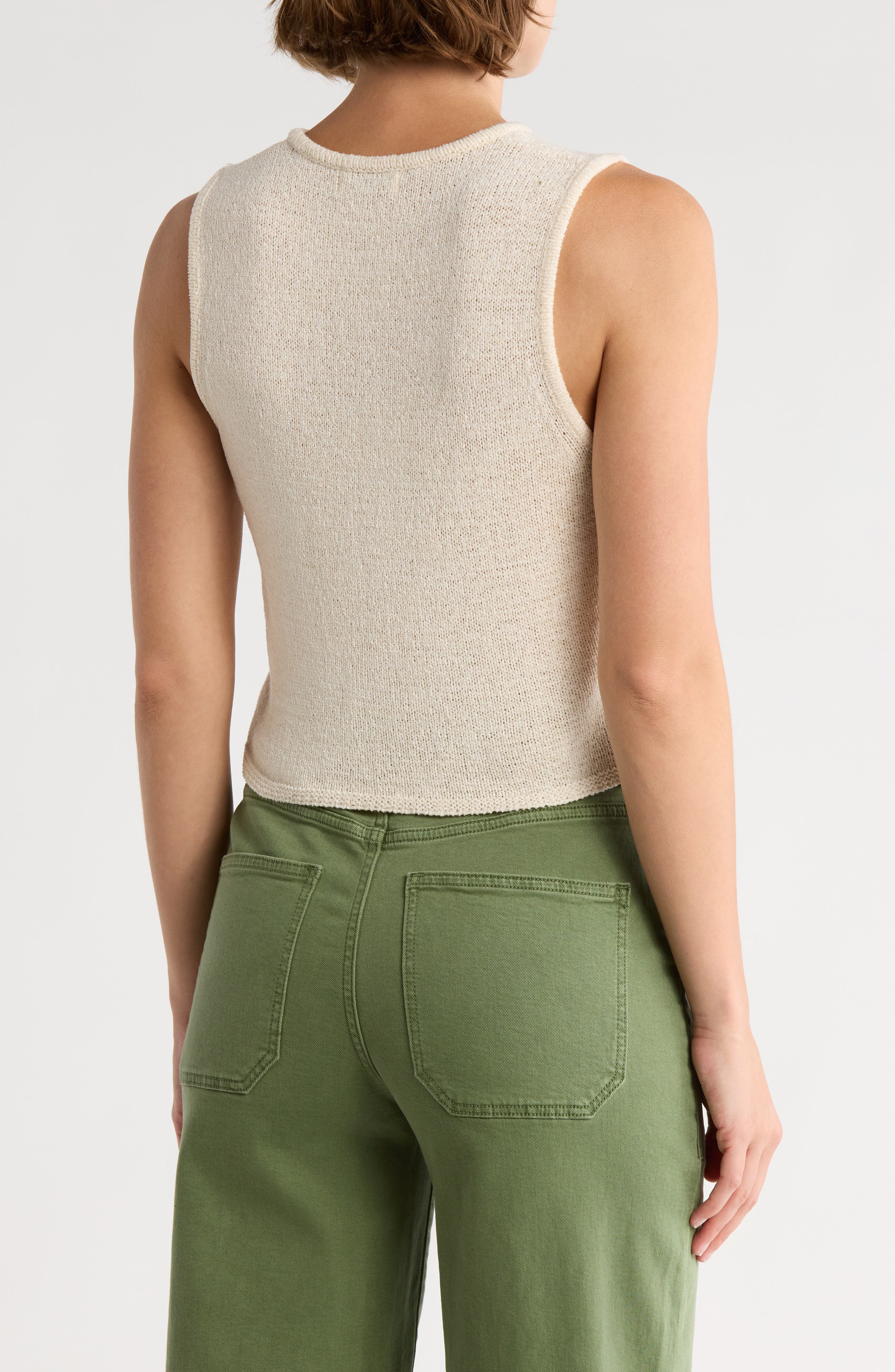 Front Tie Cardigan Vest - image 4