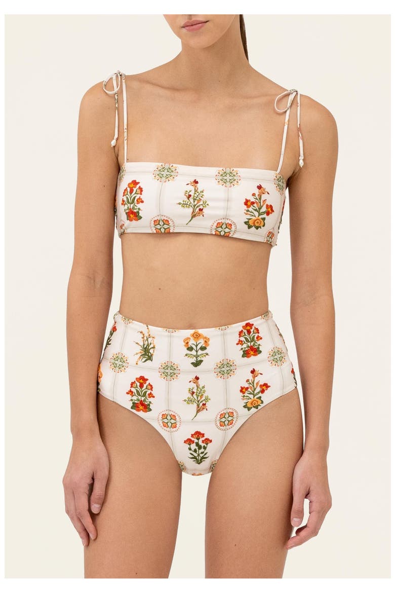 Magenta Canna Bikini bottom, Alternate, color, Multi