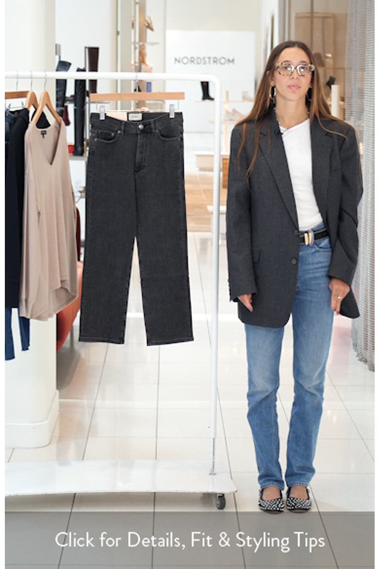 Halle Straight High Waist Instasculpt™ Jeans video