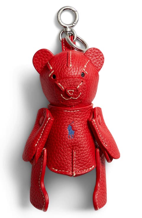 Pebble Leather Polo Bear Charm