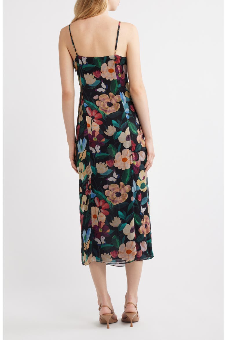 Sorsha Ruffle Ankle Dress, Alternate, color, BLACK ANDALUSIA PRINT