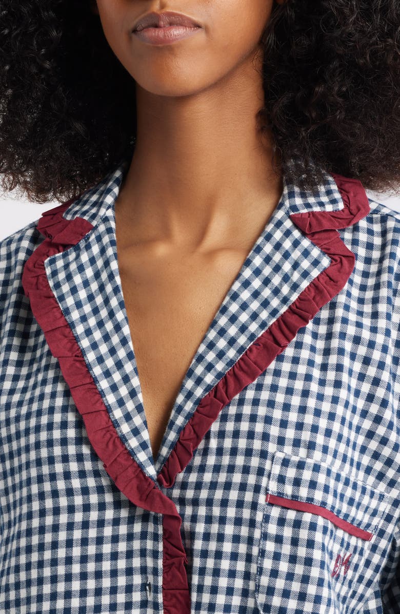 Damson Madder Antonia Gingham Organic Cotton Pajamas, Alternate, color,