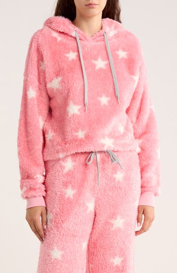 Honeydew Ice Breaker Fair Isle Fleece Hoodie In Pink