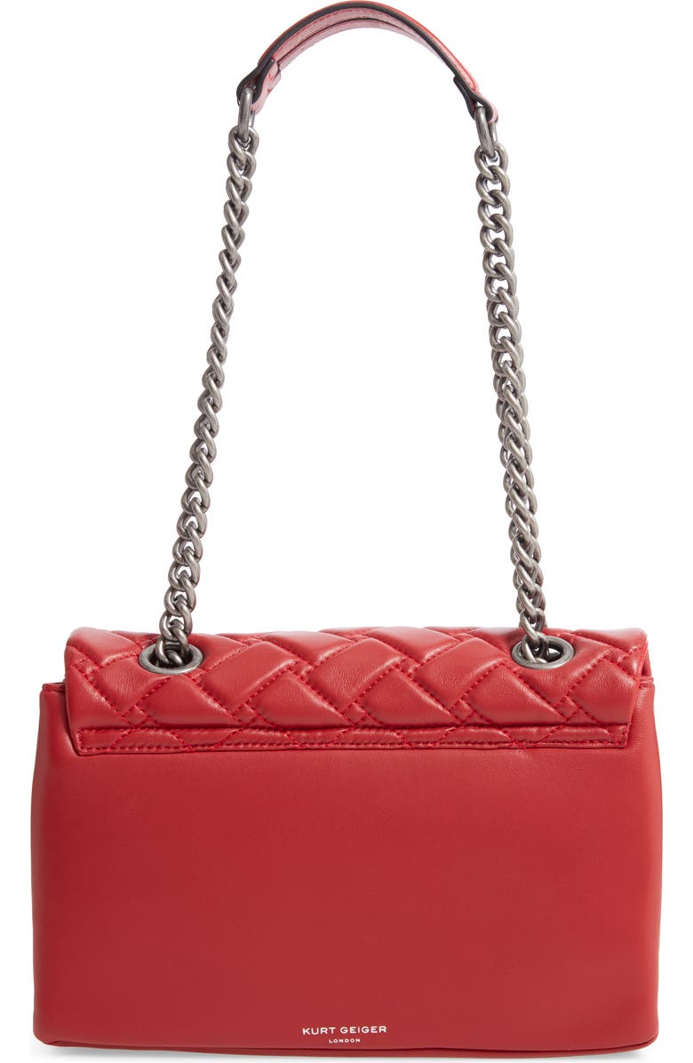 Kurt Geiger London Kensington X Quilted Leather Shoulder Bag, Alternate, color,