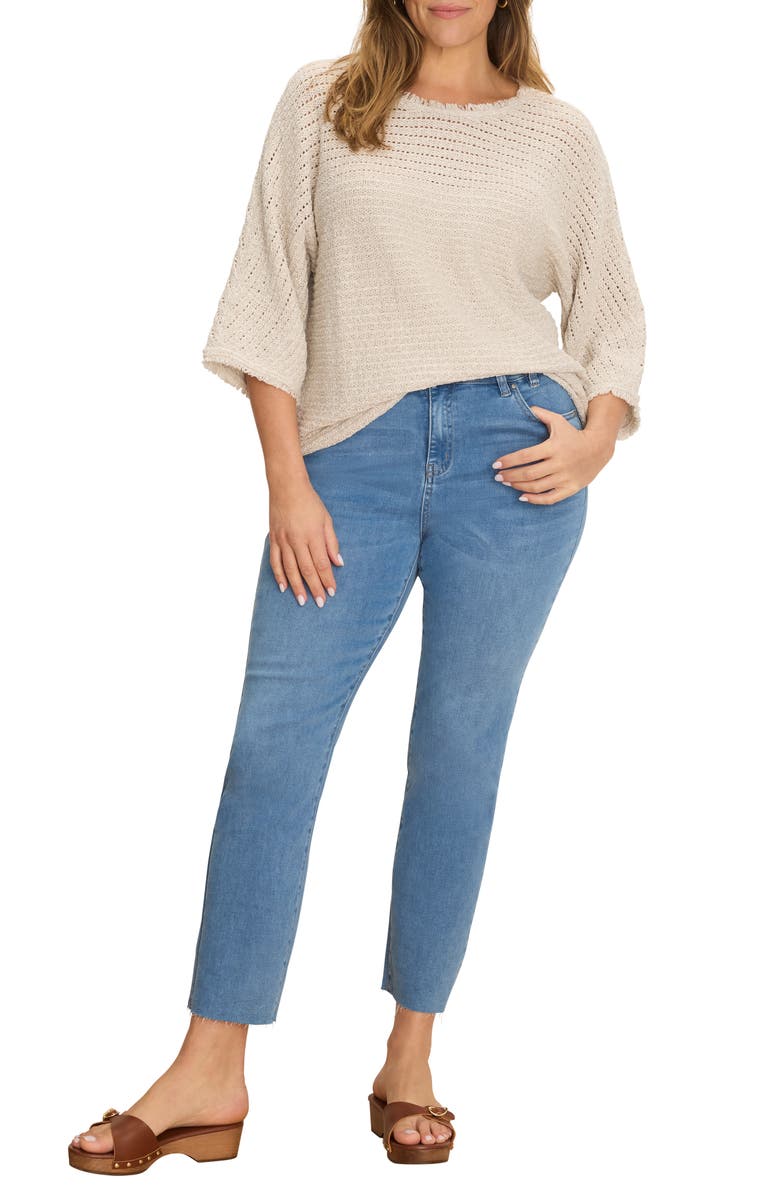 NIC+ZOE Tonal Texture Sweater, Alternate, color, Neutral Mix