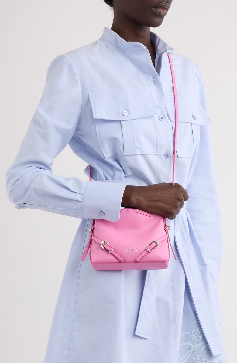 Givenchy Nano Voyou Leather Crossbody Bag, Alternate, color,