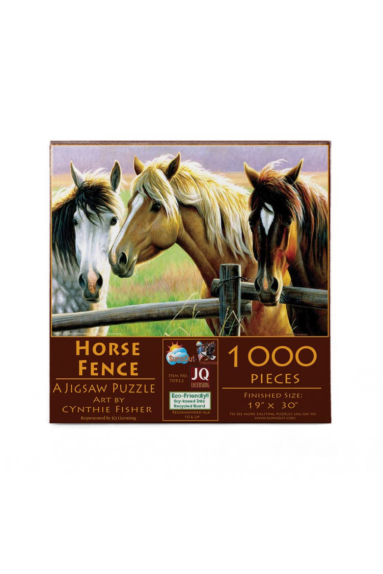 Horse Fence 1000 piece Jigsaw Puzzle for Adults, Alternate, color, Multicolor