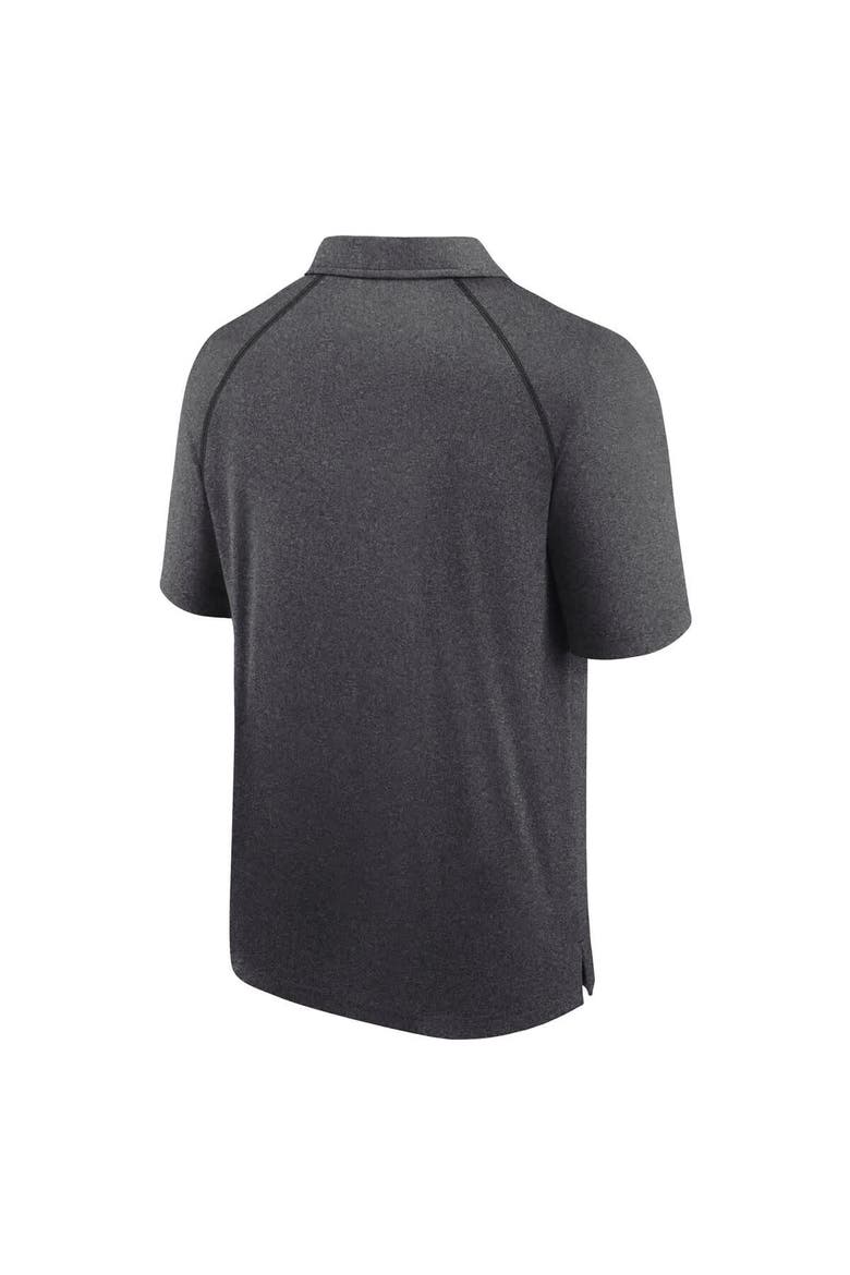 Men's Fanatics Heather Charcoal Kansas City Chiefs Making Waves Raglan Polo, Alternate, color, Heather Charcoal