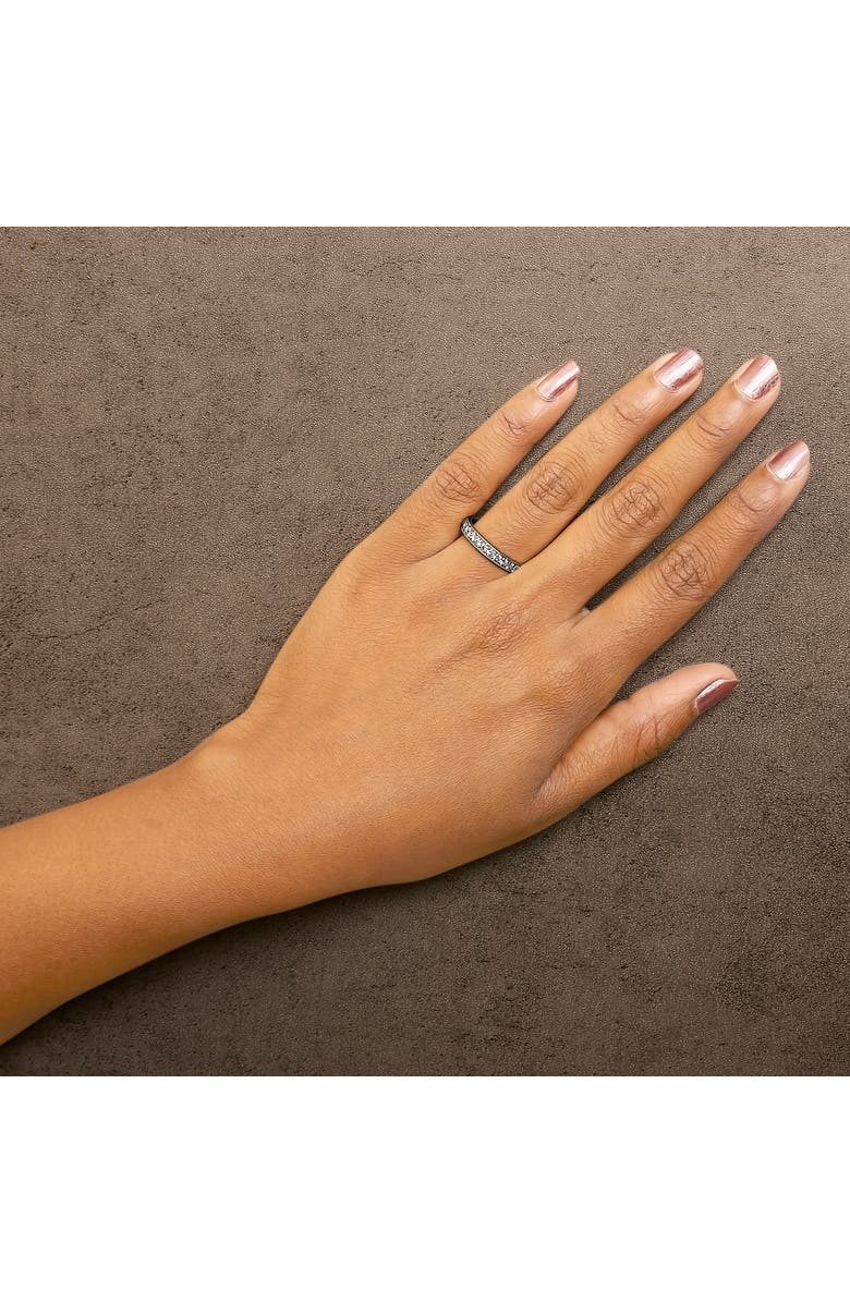 Haus of Brilliance 14K Gold 1/2 Cttw Round Diamond Milgrain Wedding Band, Alternate, color, White