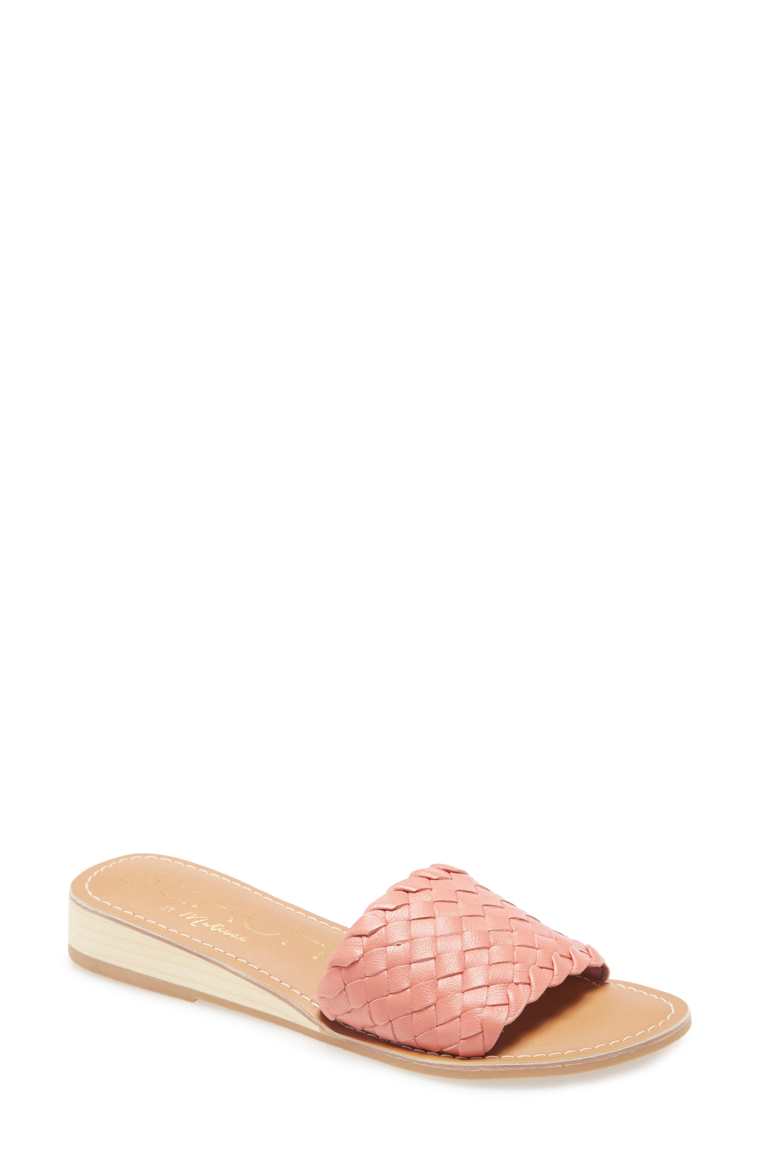 Pipeline Slide Sandal, Main, color, CORAL LEATHER
