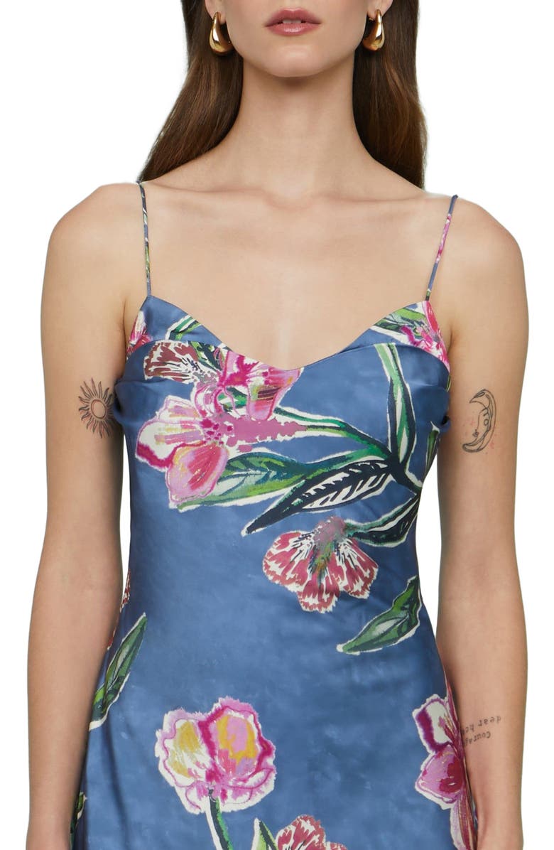 AMUR Delilah Midi Dress, Alternate, color, Water Lily