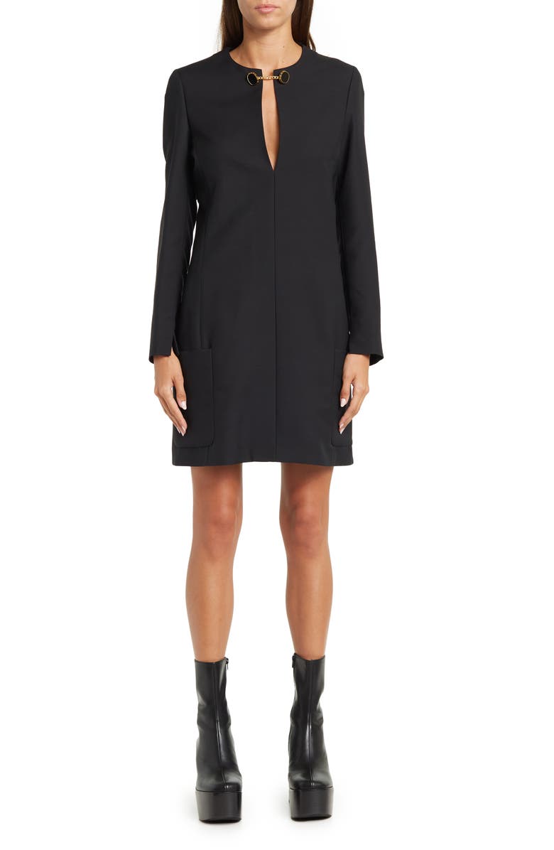 Stella McCartney Mikado Wool Blend Dress, Main, color, 