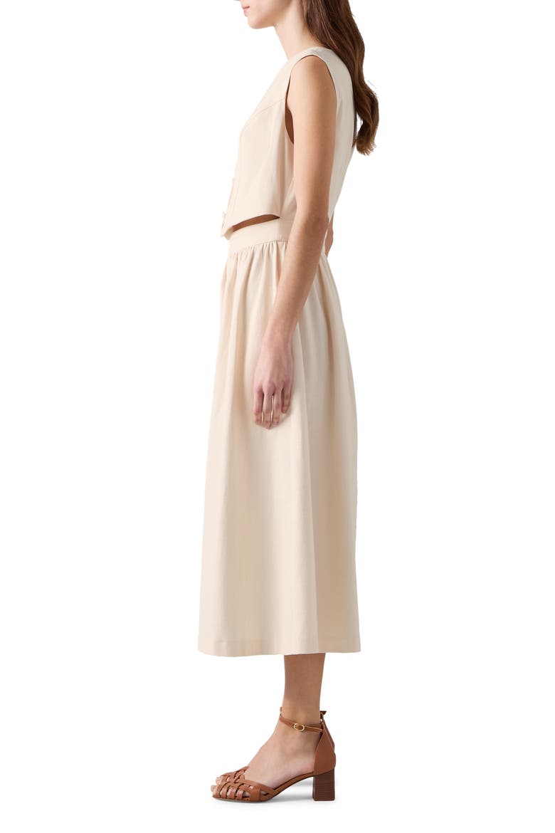 Pernille Sleeveless Maxi Dress, Alternate, color, ECRU