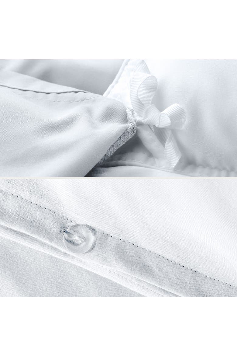 Organic Cotton Jersey Duvet Cover & Pillowcase Set, Alternate, color, White