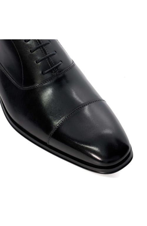 Dune London Solver Cap Toe Oxford In Black