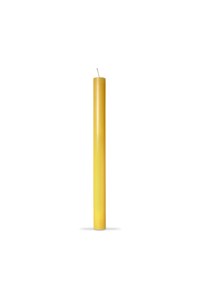 Color Studio Straight Taper Unscented Paraffin Wax Candle Set, Alternate, color, Yellow