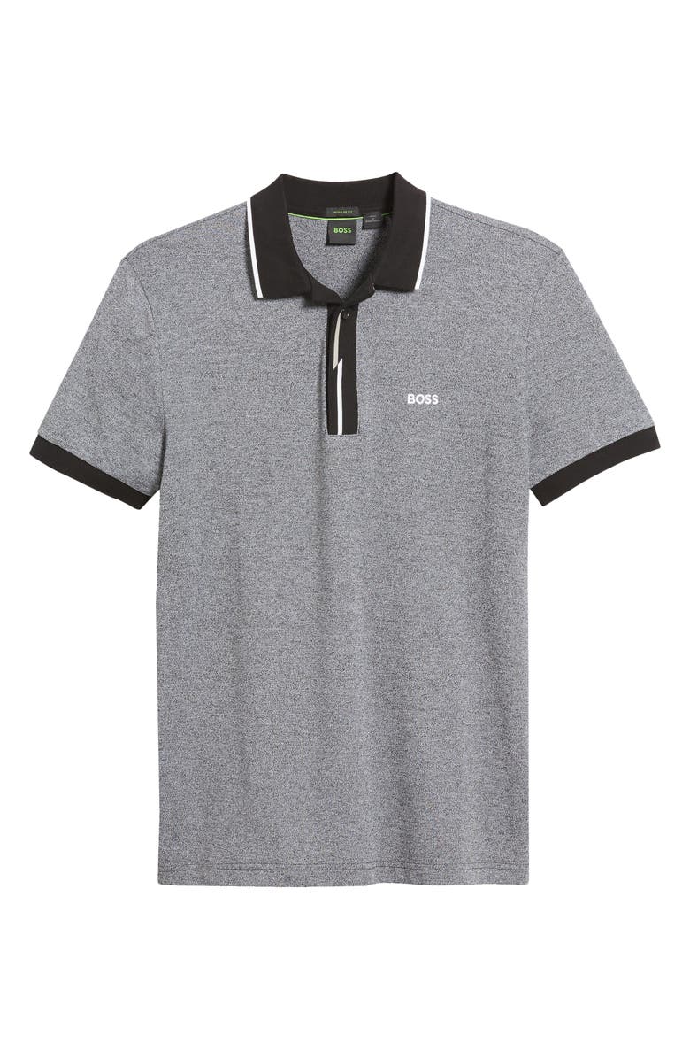 BOSS Paddy 3 Polo, Alternate, color, Black Heather