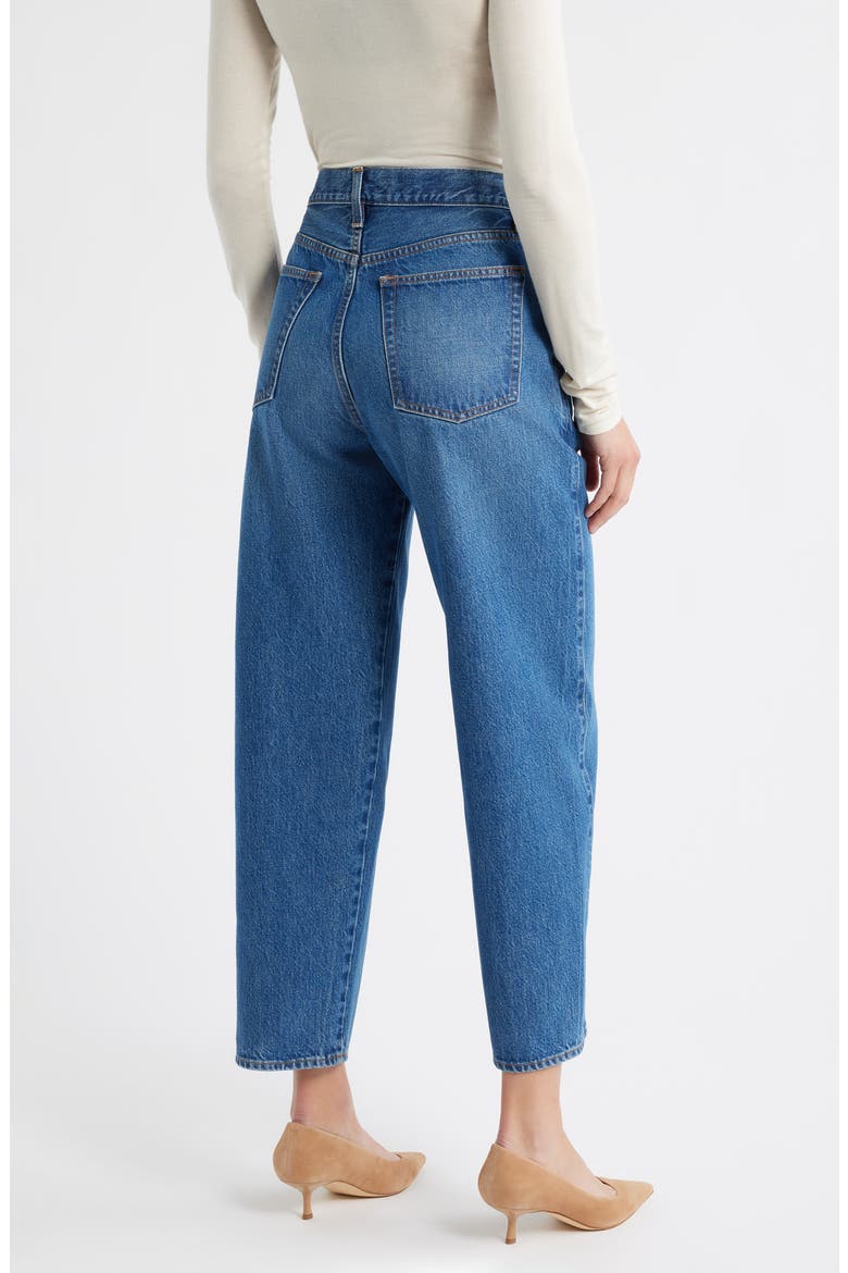 The Candle High Waist Barrel Jeans, Alternate, color, SWAN