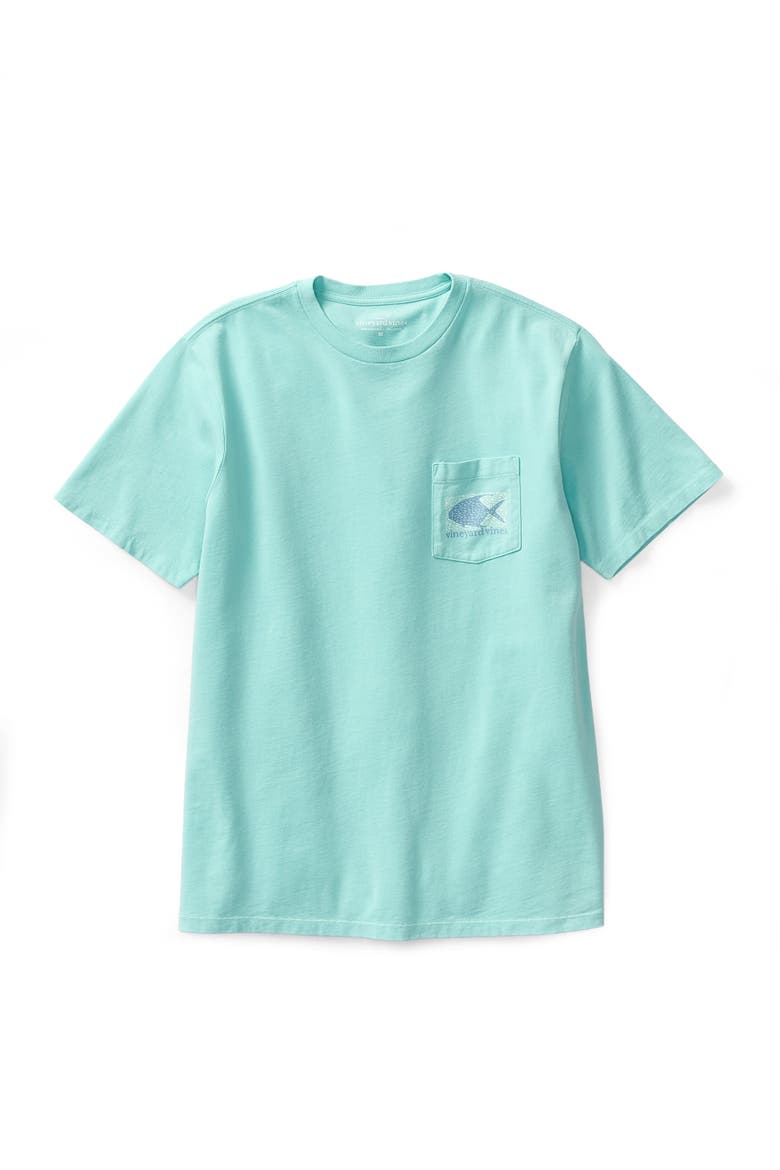 Big & Tall Tarpon Whale T-Shirt, Alternate, color, AQUA HAZE