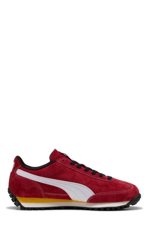Puma Easy Rider Road To Unity Men's Sneakers In Dark Crimson- White