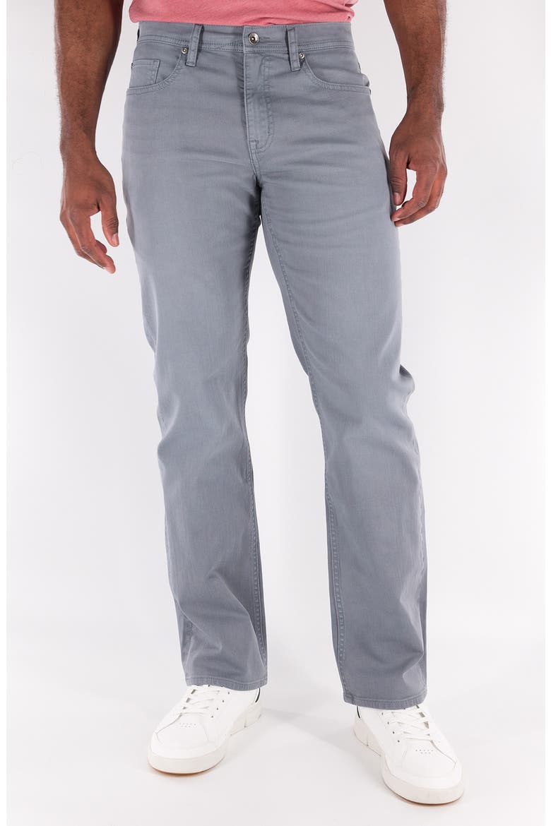 Relaxed Straight Leg Stretch Jeans, Main, color, LT GREY