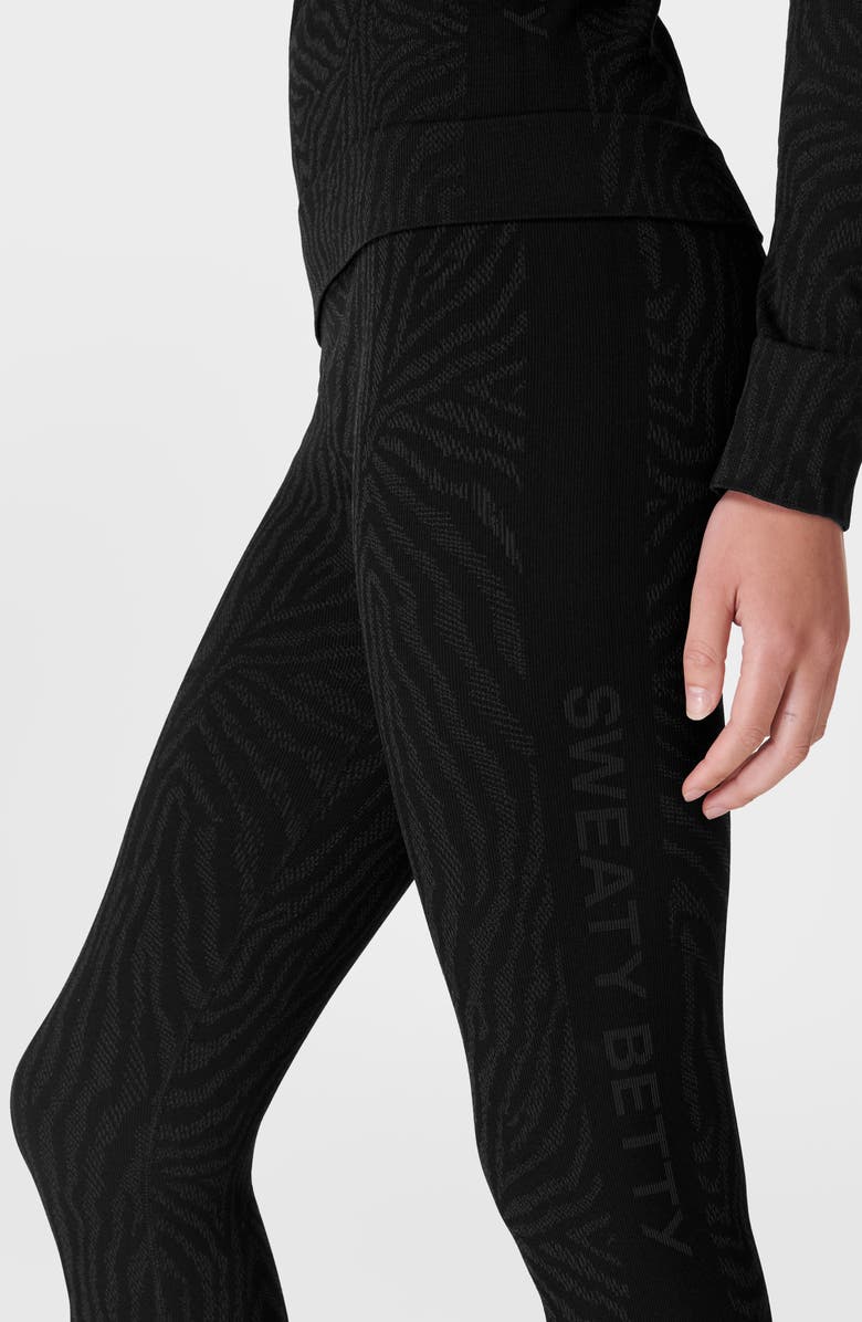 Sweaty Betty Animal Jacquard Base Layer Leggings, Alternate, color, 