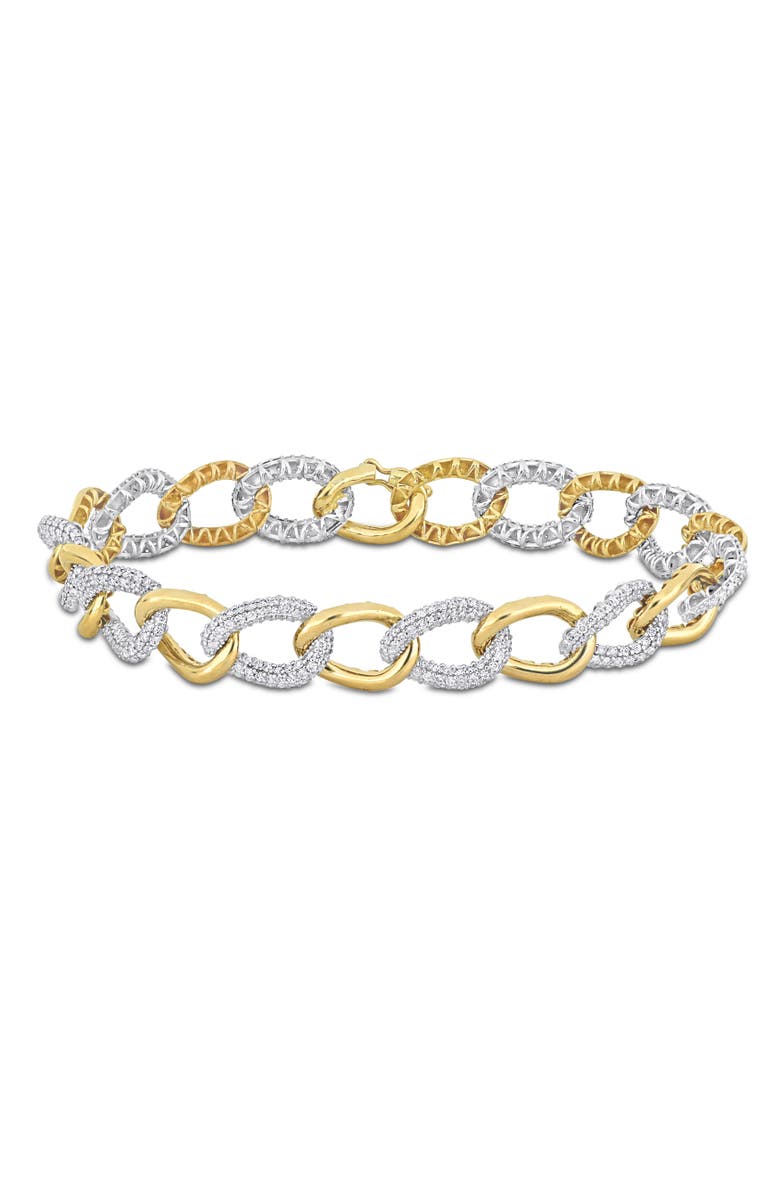 Julianna B. Diamond Link Bracelet 14k Two-Tone, Main, color, 