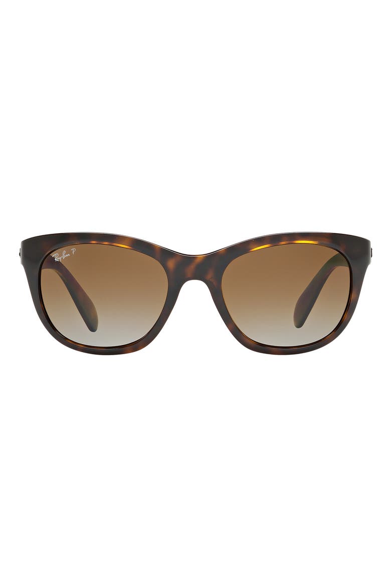 56mm Highstreet Polarized Cat Eye Sunglasses, Main, color, LITE HAVA