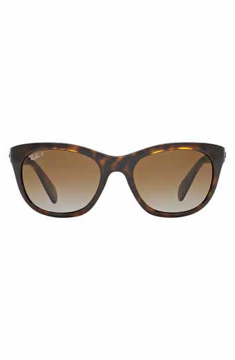 Ray-Ban 56mm Highstreet Polarized Cat Eye Sunglasses
