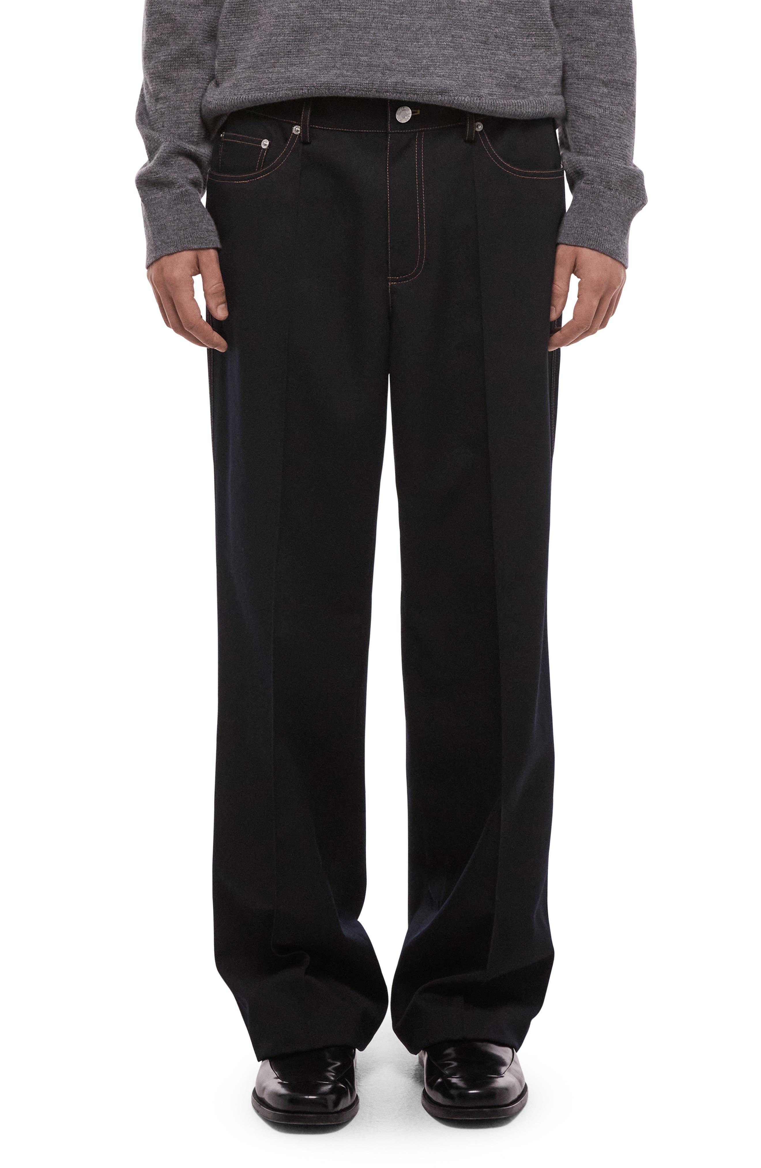 Five-Pocket Gabardine Dress Pants