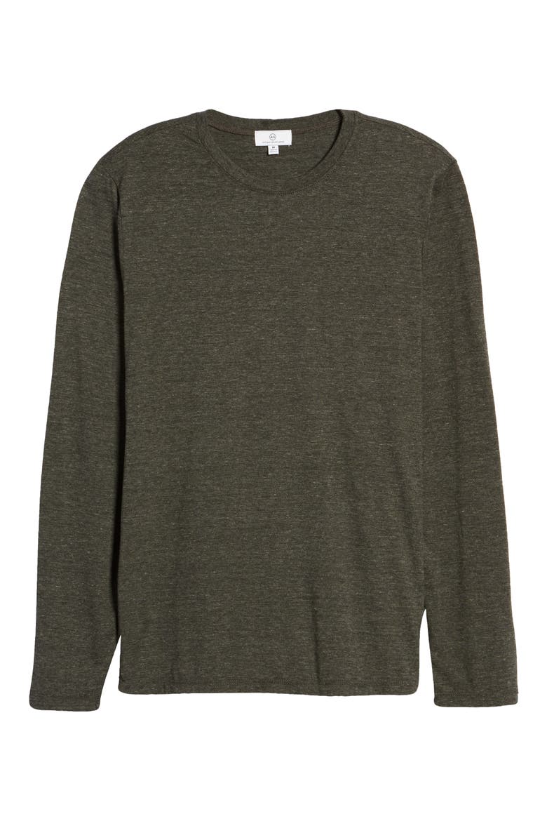 Clyde Men's Long Sleeve T-Shirt, Alternate, color, HEATHER CHARCOAL